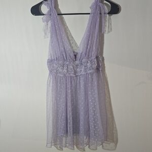 Adore Me Lilac Lace Chemise